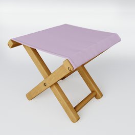 Wood Violet light pastel mauve solid color modern abstract pattern Folding Stool