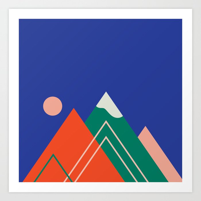 Triangle Art Prints, Framed & Recessed | Society6