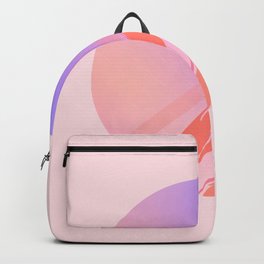 undiscovered planet Backpack | Lines, Minimalism, Round, Gradient, Simple, Drawing, Abstract, Celestial, Digital, Minimalistic 