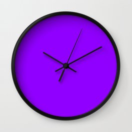color electric violet Wall Clock