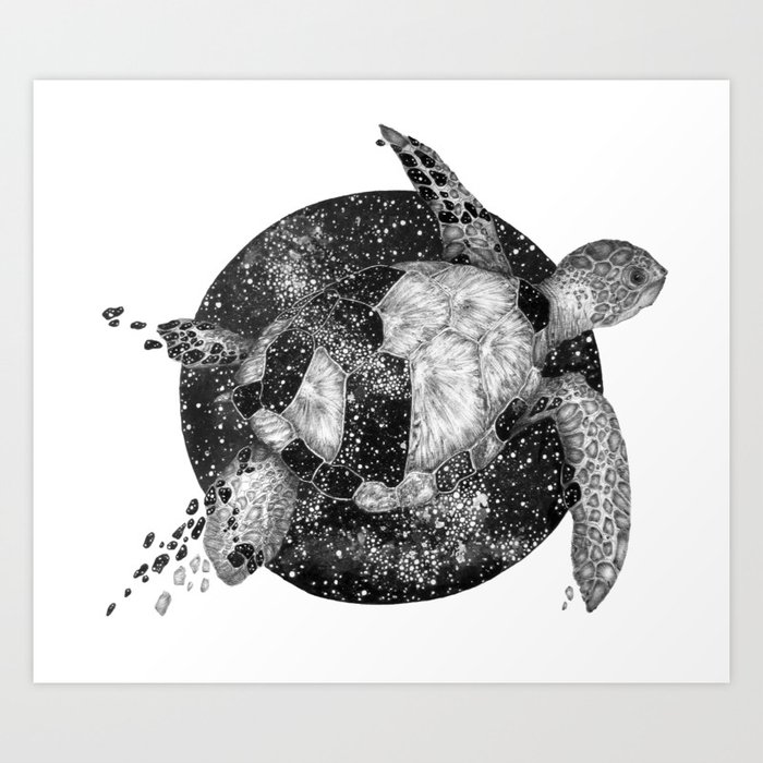 Cosmic Turtle Art Print