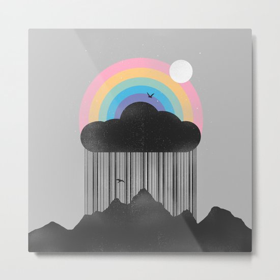 Beyond the Rain Metal Print