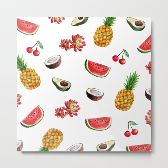 Summer Fruits Metal Print