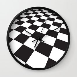 Checkered perspectives. Wall Clock