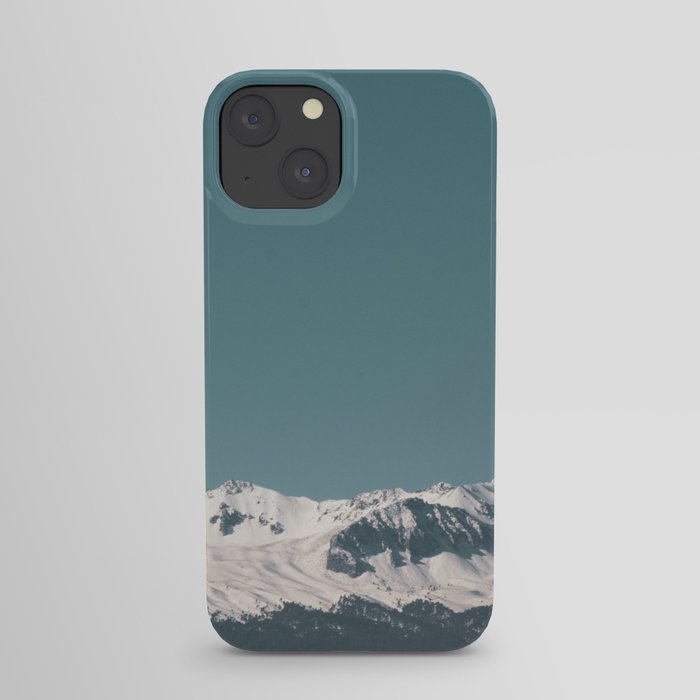 Mexico Photography - Gigantic Snowy Mountain Under The Blue Sky iPhone Case