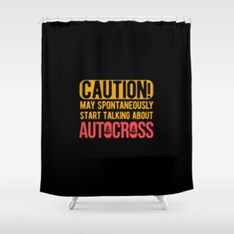 Funny Autocross Shower Curtain