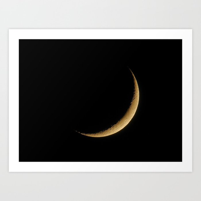 The Moon Sliver (Color) Art Print