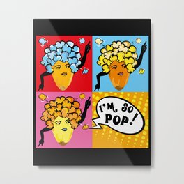 Pop Corn in Pop Art Metal Print