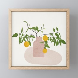 Lemon Branches Framed Mini Art Print