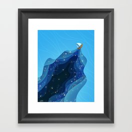 Ocean Ship Framed Art Print