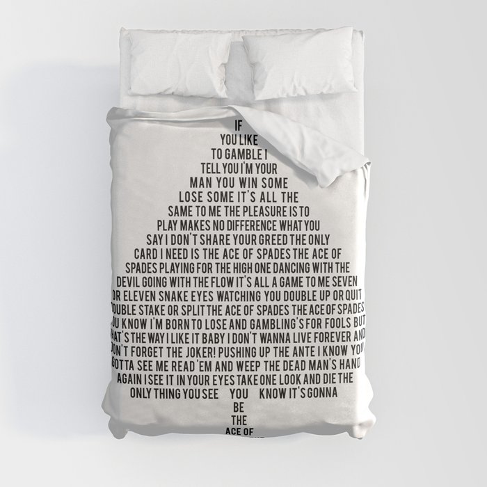 The Ace of Spades Duvet Cover