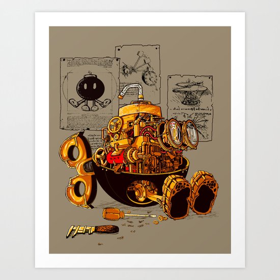 Work of the genius Art Print