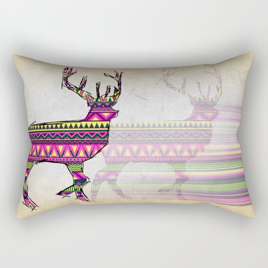 Deer Navajos pattern Rectangular Pillow
