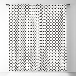 Crosses | Criss Cross | Plus Sign | Hygge | Scandi | Black and White | Blackout Curtain