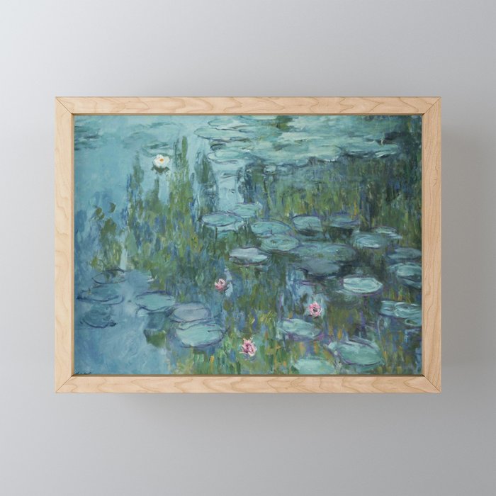 Claude Monet - Water Lilies Framed Mini Art Print