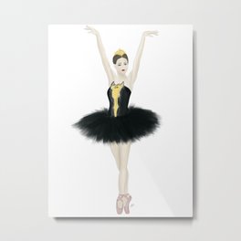Black Swan Ballerina Metal Print | Ballerina, Odile, Dancer, Dance, Danceart, Digitalpainting, Swanlake, Painting, Ballet, Dancepainting 