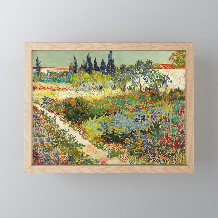 Vincent van Gogh - Garden at Arles Framed Mini Art Print