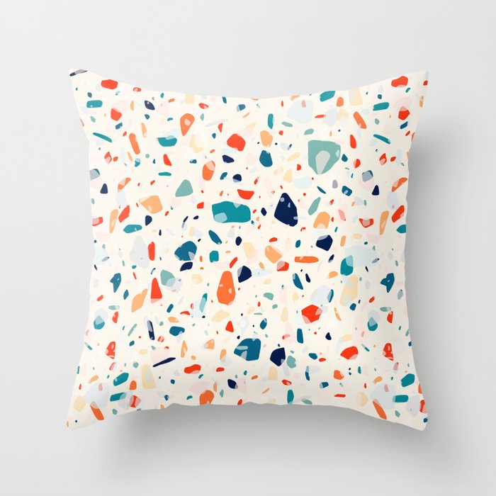 Terrazzo 6 Throw Pillow