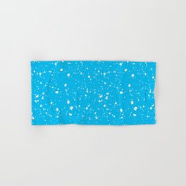 Turquoise Terrazzo Seamless Pattern Hand & Bath Towel