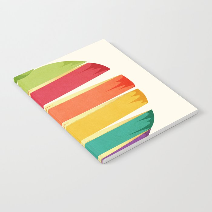 Rainbow Apple Notebook