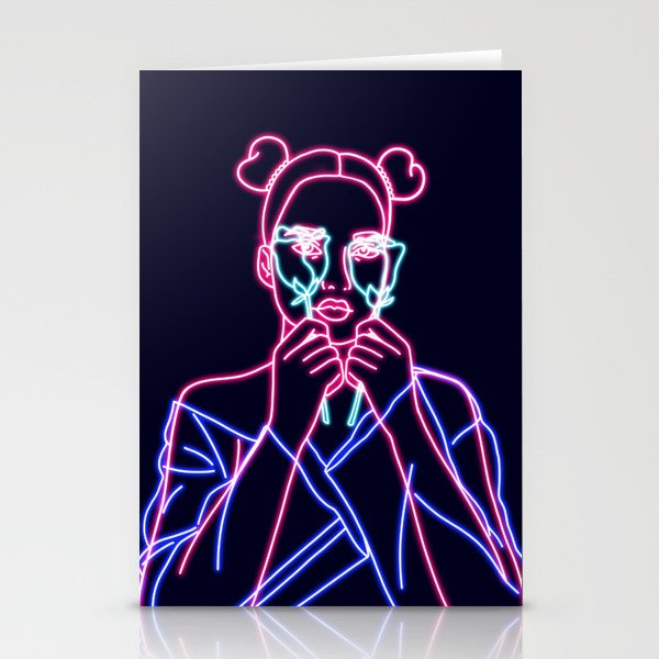 '80s vibes Stationery Cards