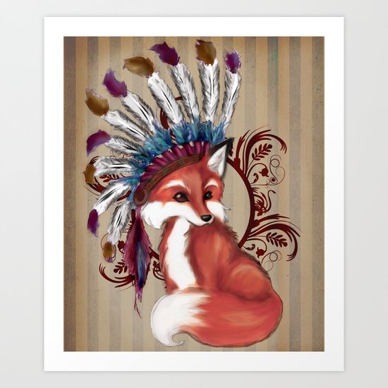 The Fox Chief Art Print