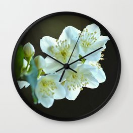 Jasmine flower Wall Clock