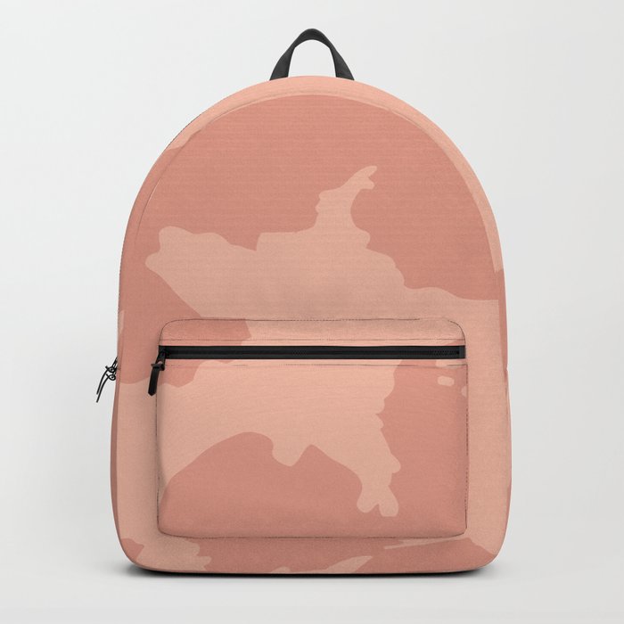 Cow Spots in Nostalgic Retro Nude Pink Backpack