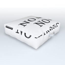 Cute Design About "No Bad Ideas" Artwork. Buy Now! Outdoor Floor Cushion