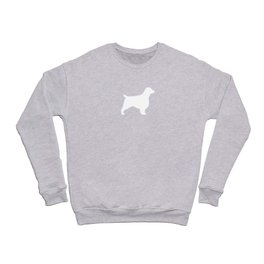 White Welsh Springer Spaniel Silhouette Crewneck Sweatshirt