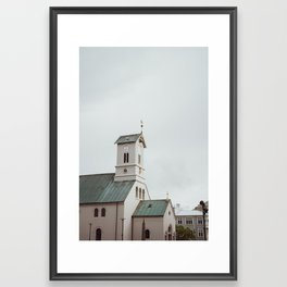 Icelandic Chapel Framed Art Print