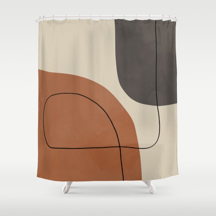 Modern Abstract Shapes #1 Shower Curtain