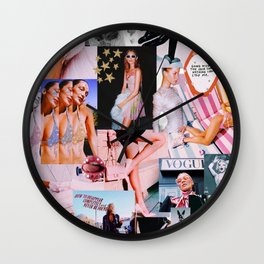 Fashion Collage Wall Clock