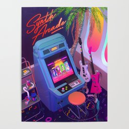 Synth Arcade Poster
