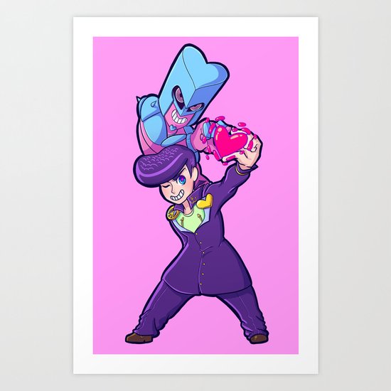 JJBA :: Josuke and Crazy Diamond Ver.1 Art Print