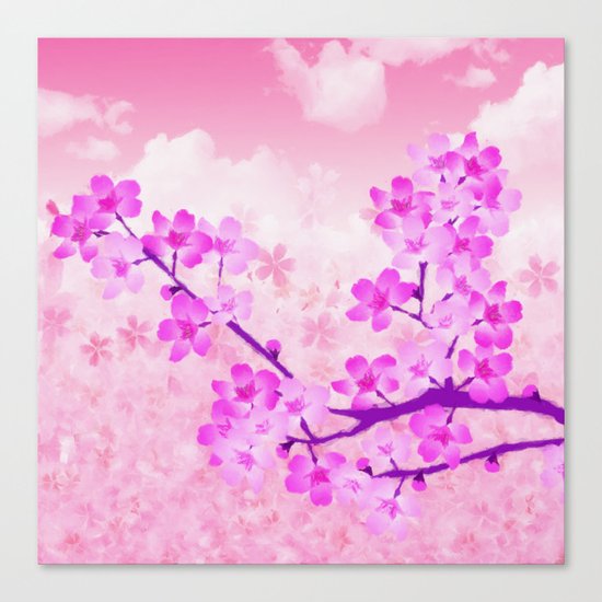 Cherry Blossom - Variation 4 Canvas Print