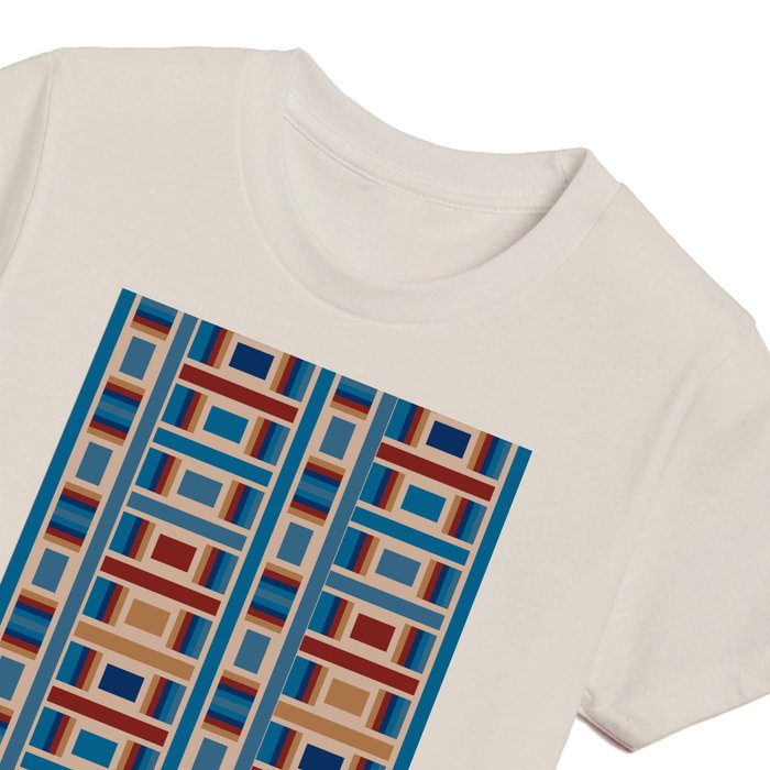 Kente Cloth African Ashanti Pattern Blue Kids T-Shirt for Sale by