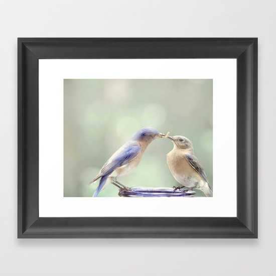 Spring Kiss Framed Art Print