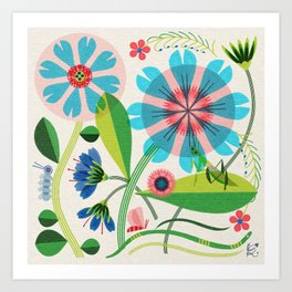 Kath Waxman | Wild Flower Harmony Art Print
