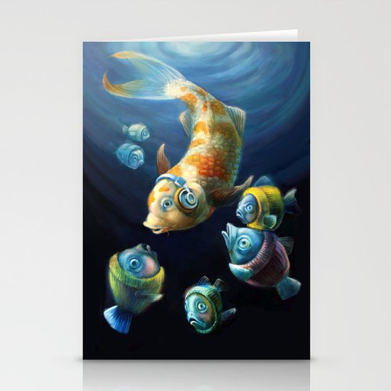 Easy Listening Streaker Fish Among The Sweater Fish Stationery