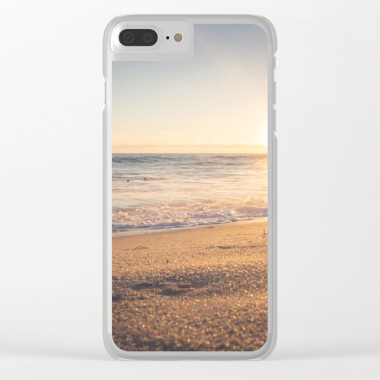 Sunspot in the Sand Clear iPhone Case