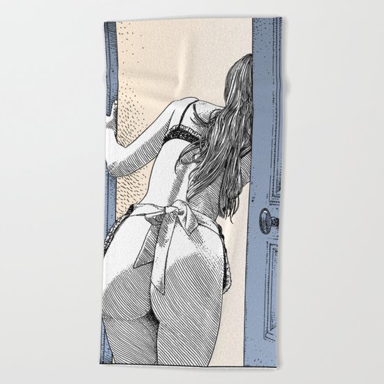 asc 690 - Le service en chambre (You rang?) Beach Towel