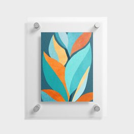 Abstract Tropical Foliage Floating Acrylic Print
