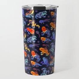 Poison dart frogs - dark Travel Mug