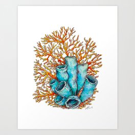 Corals #1 Art Print