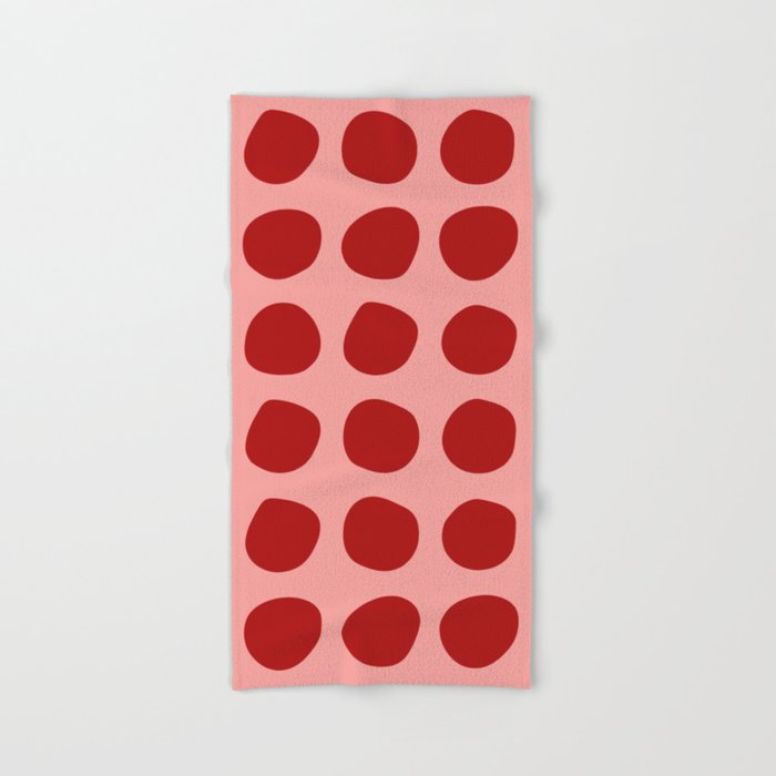 Pink polka dot bath towels on sale