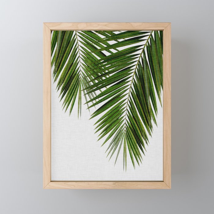 Palm Leaf II Framed Mini Art Print by Orara Studio