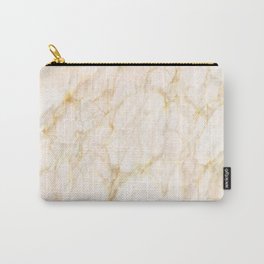 Elegant Blush Pink Gold Marbling Carry-All Pouch