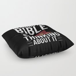 Jesus Bible Cross Nazareth Study Quotes Floor Pillow