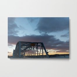 another bridge sunset Metal Print | Michiganstreet, Bridge, Digital, Photo, Steel, Doorcounty, Wisconsin, Bird, Color, Clouds 